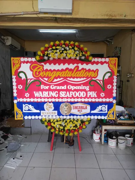 Papan Bunga Ucapan Selamat Plelen Gringsing